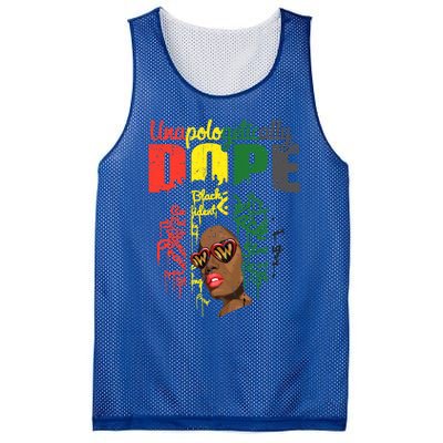 Unapologetically Dope Drip Afro Black History Juneteenth Funny Gift Mesh Reversible Basketball Jersey Tank