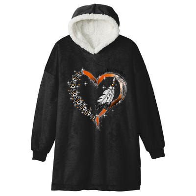 Unity Day Daisy We Wear Orange For Unity Day Hooded Wearable Blanket