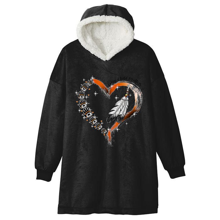 Unity Day Daisy We Wear Orange For Unity Day Hooded Wearable Blanket
