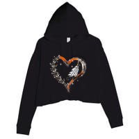 Unity Day Daisy We Wear Orange For Unity Day Crop Fleece Hoodie