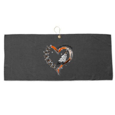 Unity Day Daisy We Wear Orange For Unity Day Large Microfiber Waffle Golf Towel
