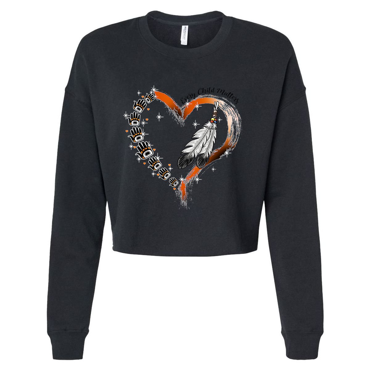 Unity Day Daisy We Wear Orange For Unity Day Cropped Pullover Crew