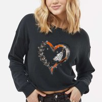 Unity Day Daisy We Wear Orange For Unity Day Cropped Pullover Crew