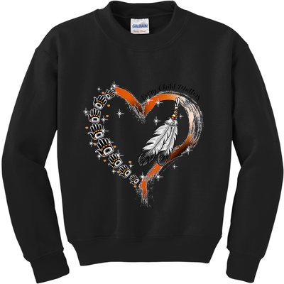Unity Day Daisy We Wear Orange For Unity Day Kids Sweatshirt