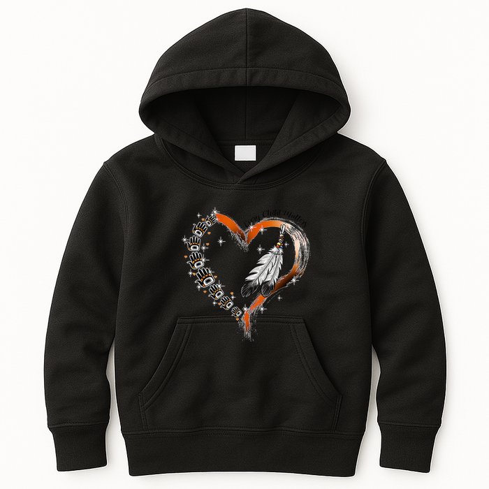 Unity Day Daisy We Wear Orange For Unity Day Kids Hoodie
