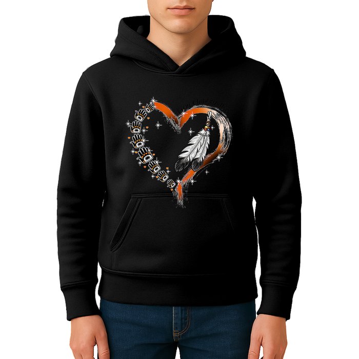 Unity Day Daisy We Wear Orange For Unity Day Kids Hoodie
