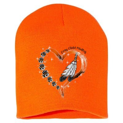 Unity Day Daisy We Wear Orange For Unity Day Short Acrylic Beanie
