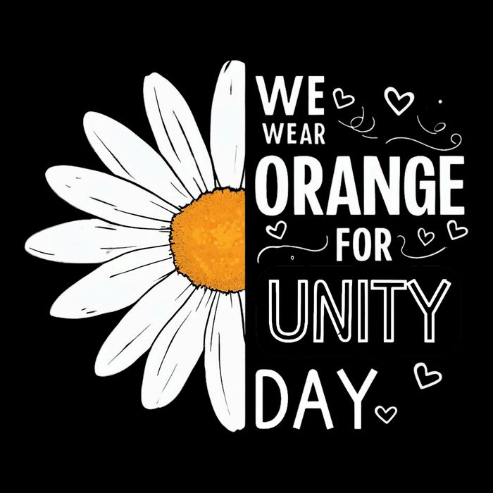 Unity Day Daisy We Wear Orange For Unity Day Antibullying 7-Panel Snapback Hat