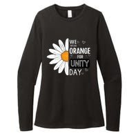 Unity Day Daisy We Wear Orange For Unity Day Antibullying Womens CVC Long Sleeve Shirt