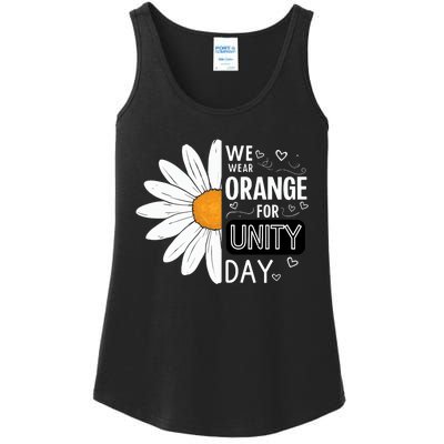 Unity Day Daisy We Wear Orange For Unity Day Antibullying Ladies Essential Tank