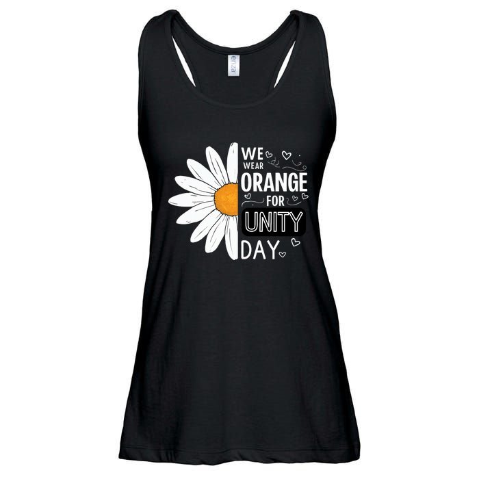 Unity Day Daisy We Wear Orange For Unity Day Antibullying Ladies Essential Flowy Tank