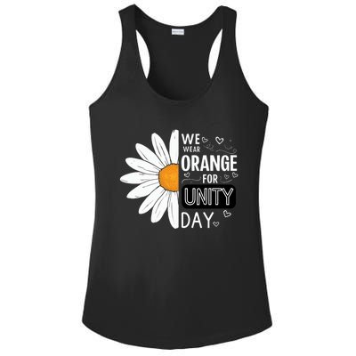 Unity Day Daisy We Wear Orange For Unity Day Antibullying Ladies PosiCharge Competitor Racerback Tank