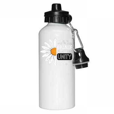 Unity Day Daisy We Wear Orange For Unity Day Antibullying Aluminum Water Bottle