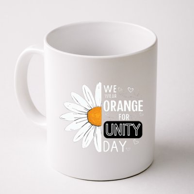 Unity Day Daisy We Wear Orange For Unity Day Antibullying Coffee Mug