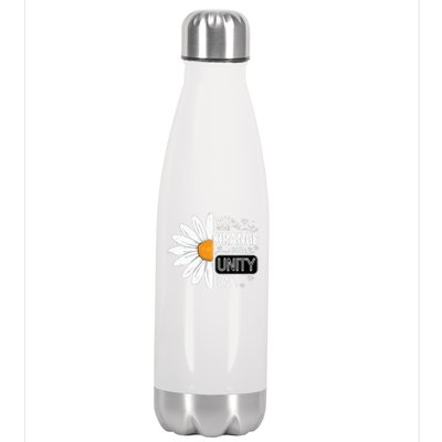 Unity Day Daisy We Wear Orange For Unity Day Antibullying Stainless Steel Insulated Water Bottle