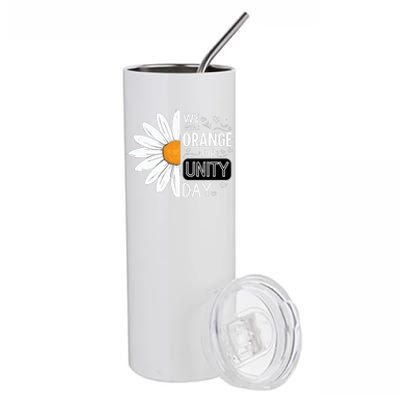 Unity Day Daisy We Wear Orange For Unity Day Antibullying Stainless Steel Tumbler