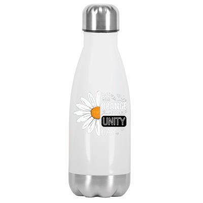 Unity Day Daisy We Wear Orange For Unity Day Antibullying Stainless Steel Insulated Water Bottle