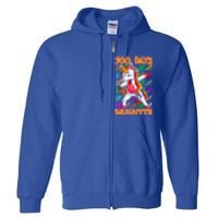 Unicorn Dabbing Dab 100 Days Brighter Funny Gift Full Zip Hoodie