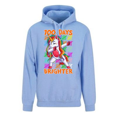 Unicorn Dabbing Dab 100 Days Brighter Funny Gift Unisex Surf Hoodie