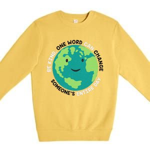 Unity Day Earth Be Kind One World Can Change Premium Crewneck Sweatshirt