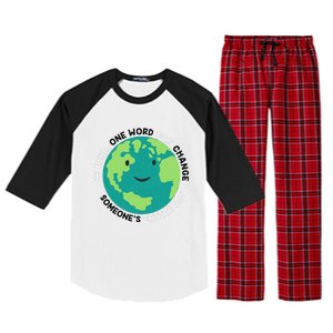 Unity Day Earth Be Kind One World Can Change Raglan Sleeve Pajama Set