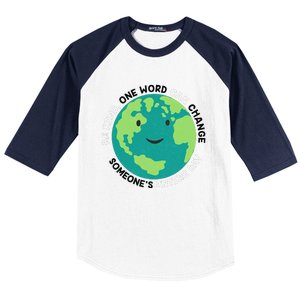 Unity Day Earth Be Kind One World Can Change Baseball Sleeve Shirt