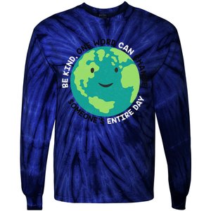 Unity Day Earth Be Kind One World Can Change Tie-Dye Long Sleeve Shirt