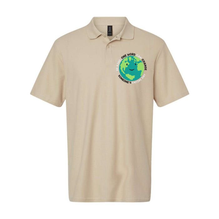 Unity Day Earth Be Kind One World Can Change Softstyle Adult Sport Polo