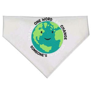 Unity Day Earth Be Kind One World Can Change USA-Made Doggie Bandana