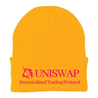 Uniswap Decentralized Exchange Cryptocurrency DeFi Knit Cap Winter Beanie