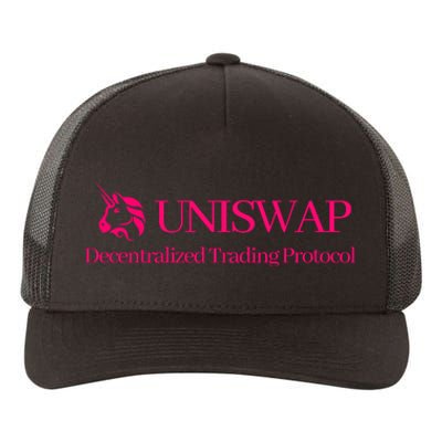 Uniswap Decentralized Exchange Cryptocurrency DeFi Yupoong Adult 5-Panel Trucker Hat