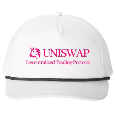 Uniswap Decentralized Exchange Cryptocurrency DeFi Snapback Five-Panel Rope Hat