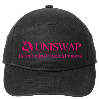 Uniswap Decentralized Exchange Cryptocurrency DeFi 7-Panel Snapback Hat