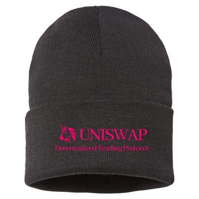 Uniswap Decentralized Exchange Cryptocurrency DeFi Sustainable Knit Beanie