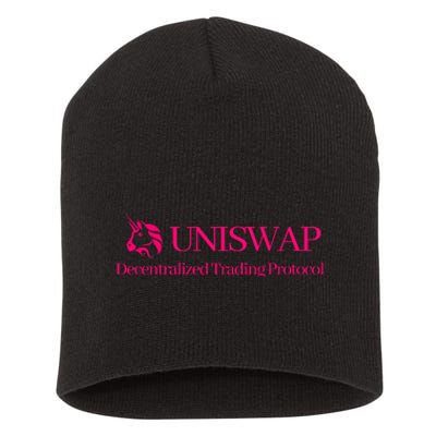 Uniswap Decentralized Exchange Cryptocurrency DeFi Short Acrylic Beanie