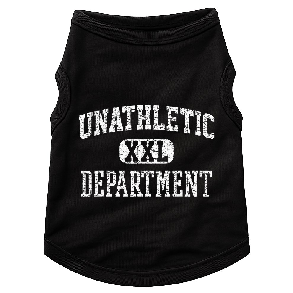 Unathletic Department Funny Sports Humor Wife Gym Girlfriend Doggie Tank