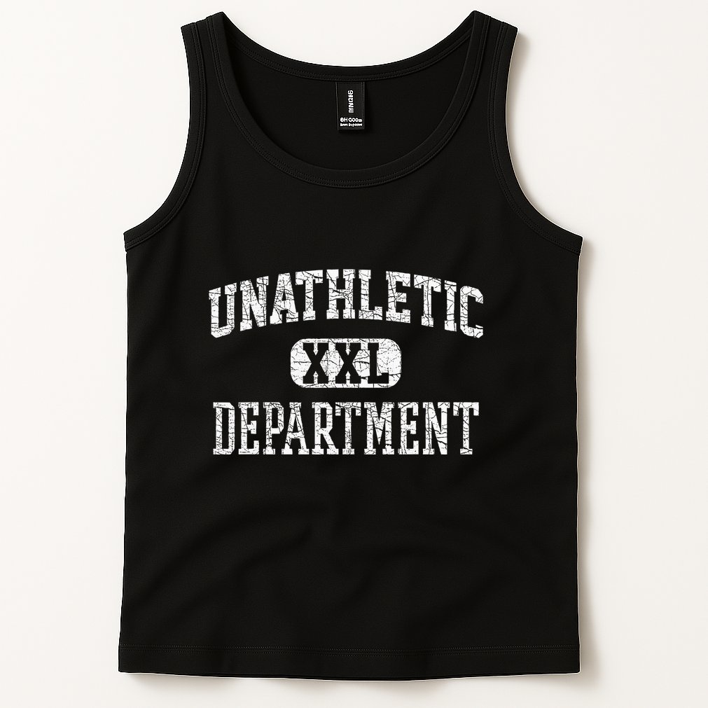Unathletic Department Funny Sports Humor Wife Gym Girlfriend Tank Top