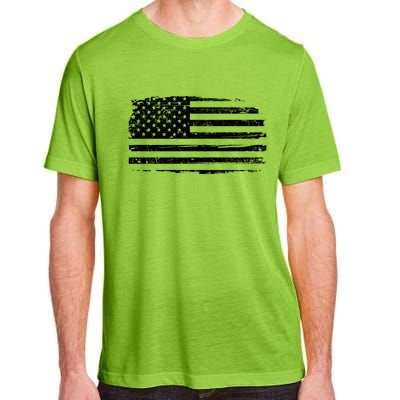 USA Distressed Flag Grunge Patriotic American Merica Pride Adult ChromaSoft Performance T-Shirt