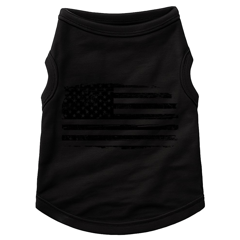 USA Distressed Flag Grunge Patriotic American Merica Pride Doggie Tank