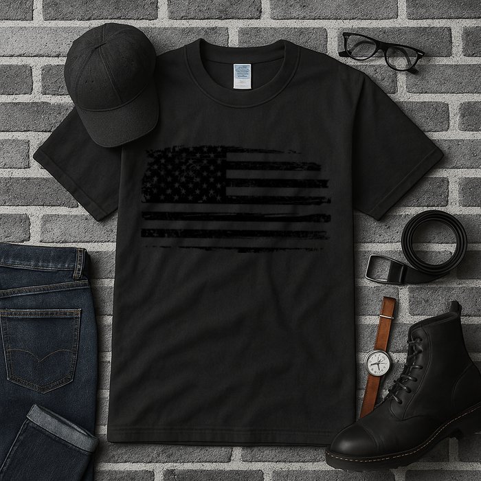 USA Distressed Flag Grunge Patriotic American Merica Pride Tall T-Shirt