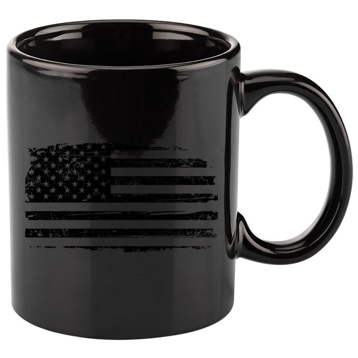 USA Distressed Flag Grunge Patriotic American Merica Pride 11oz C Handle Ceramic Mug