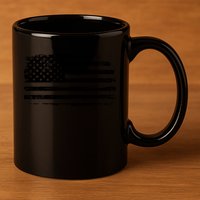 USA Distressed Flag Grunge Patriotic American Merica Pride 11oz C Handle Ceramic Mug