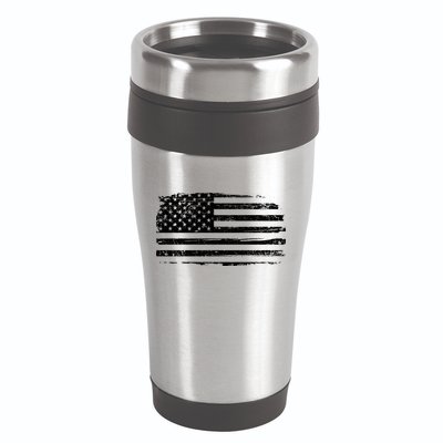 USA Distressed Flag Grunge Patriotic American Merica Pride 16oz Travel Tumbler