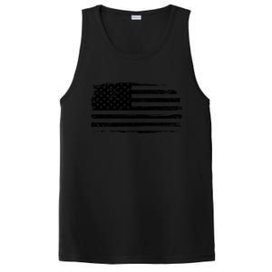 USA Distressed Flag Grunge Patriotic American Merica Pride PosiCharge Competitor Tank