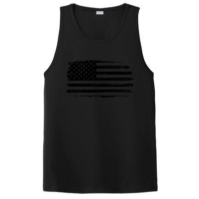 USA Distressed Flag Grunge Patriotic American Merica Pride PosiCharge Competitor Tank