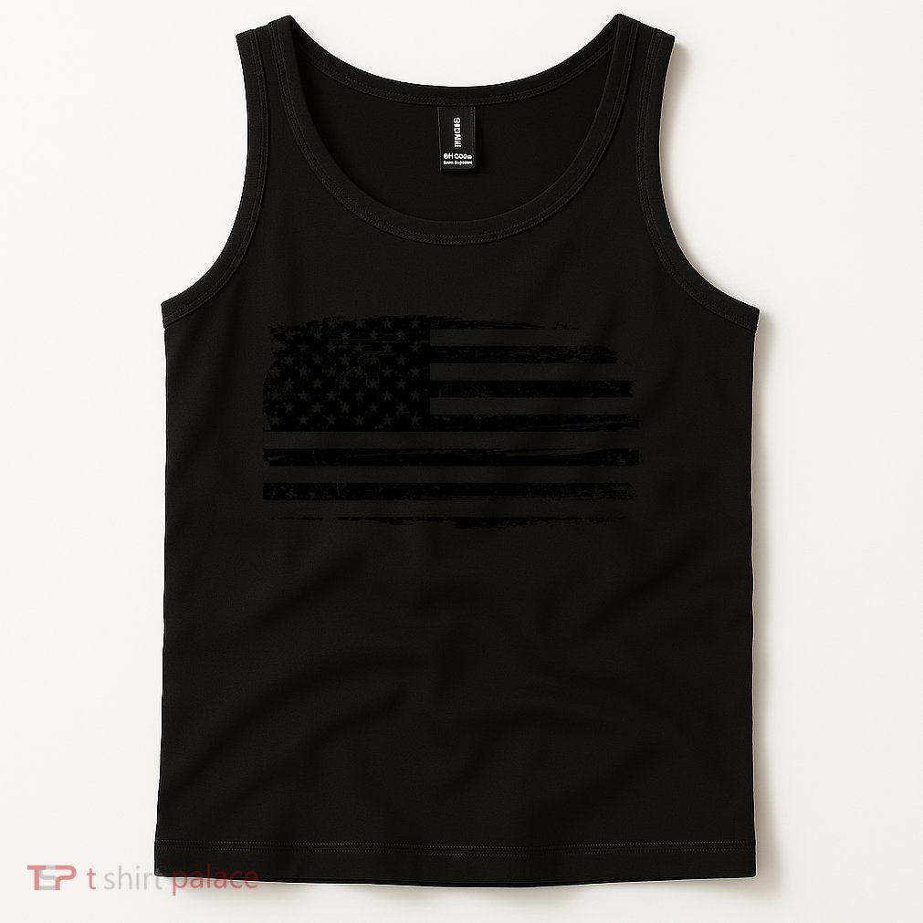 USA Distressed Flag Grunge Patriotic American Merica Pride Tank Top