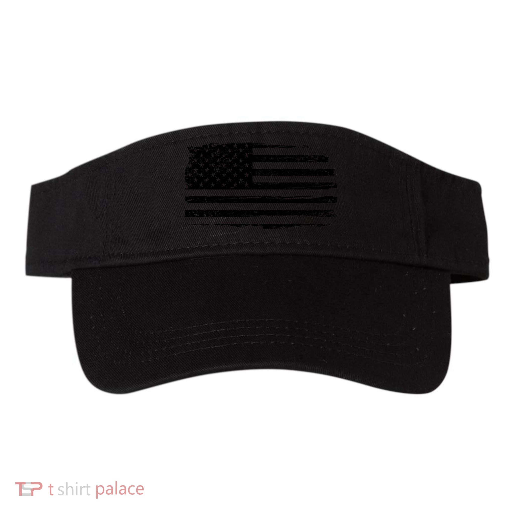 USA Distressed Flag Grunge Patriotic American Merica Pride Visor