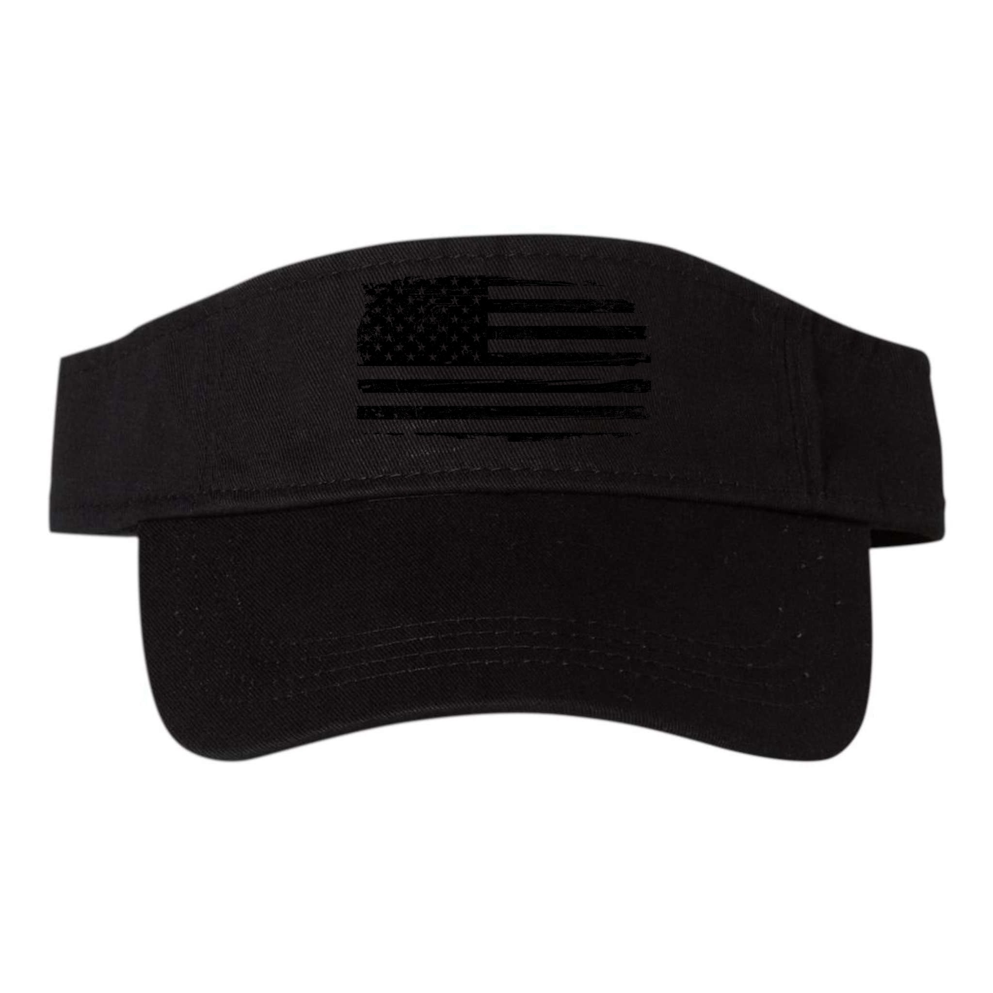 USA Distressed Flag Grunge Patriotic American Merica Pride Visor