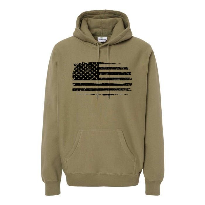 USA Distressed Flag Grunge Patriotic American Merica Pride Premium Hoodie