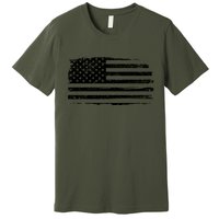 USA Distressed Flag Grunge Patriotic American Merica Pride Premium T-Shirt